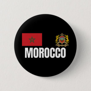 Morocco Soccer Jersey Style Footll Button