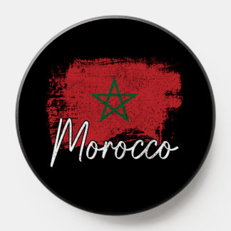 Morocco soccer lover gift Maroc Flag Morocco Moroc PopSocket