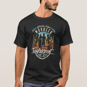 Morocco Surfing Surf Vintage Retro Surfer Taghazou T-Shirt