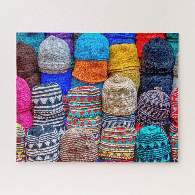 Morocco Taqiyah Hats Jigsaw Puzzle (Horizontal)