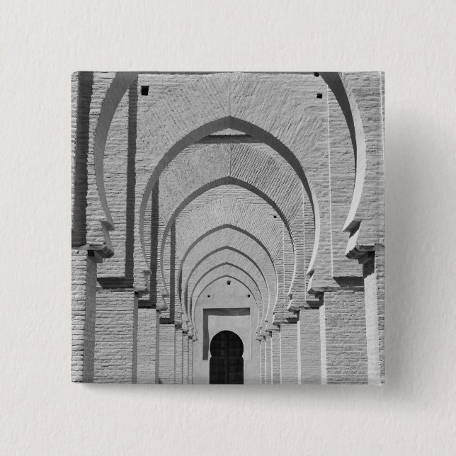 MOROCCO, Tizi, N, Test Pass Road, TIN MAL: Pinback Button (Front)