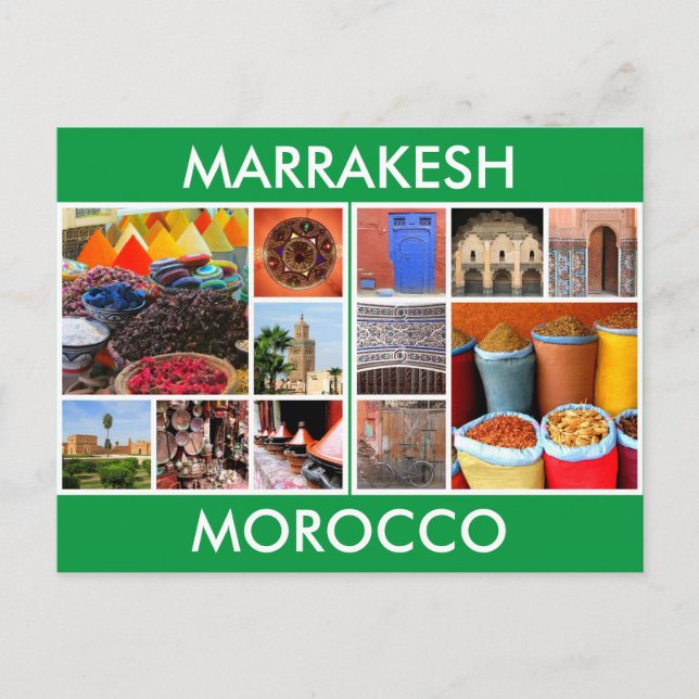 morocco travel marrakesh postcard (Front)