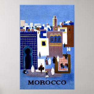 Morocco travel poster