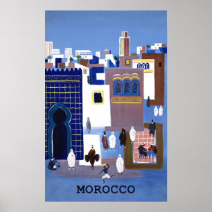 Morocco travel poster. 15x25 poster