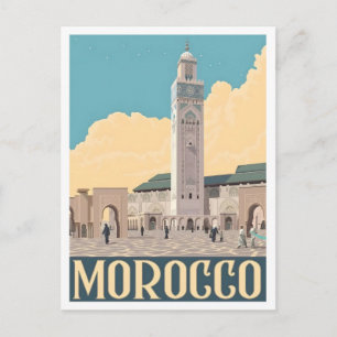 Morocco Vintage Travel Postcard
