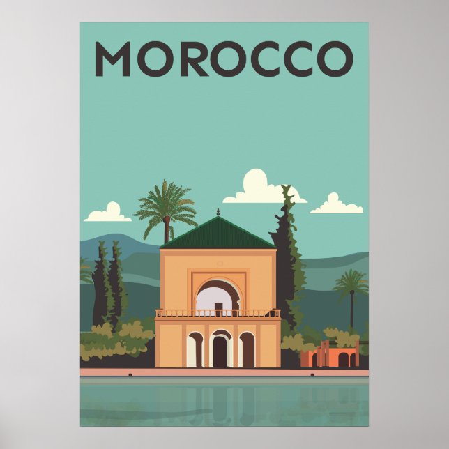 Morocco Vintage Travel Poster (Front)