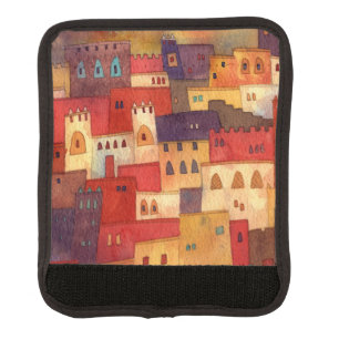 Morocco Watercolor Luggage Handle Wrap