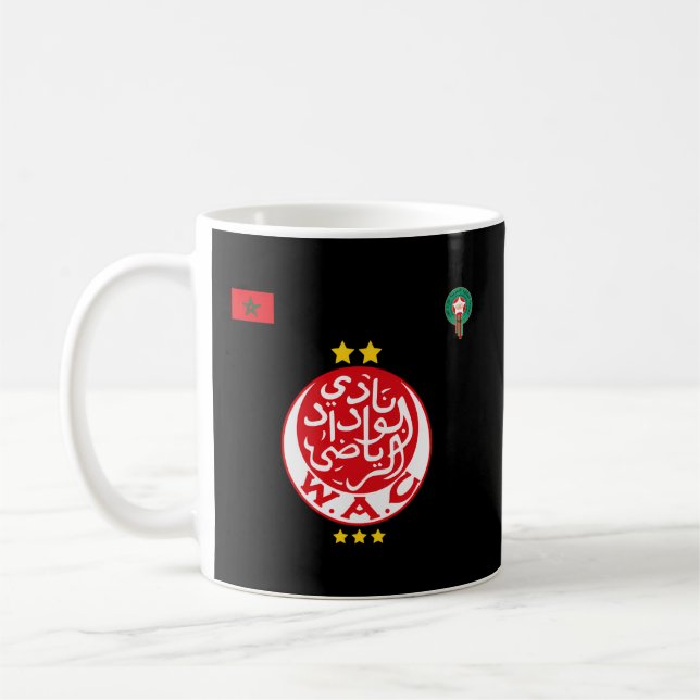 Morocco Wydad Casablanca Wac Soccer Widad Coffee Mug (Left)