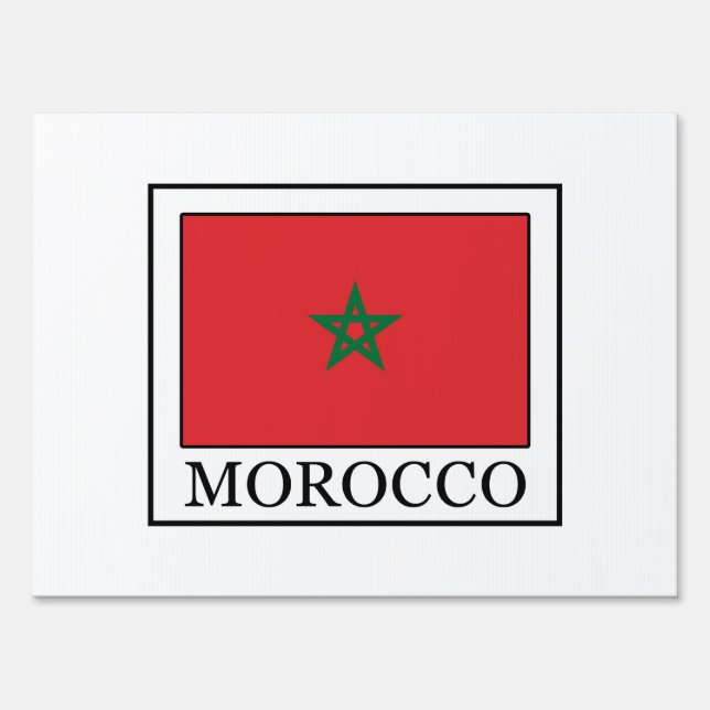 Morocco Yard Sign (Front)