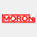 Moron Stamp Bumper Sticker
