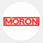 Moron Stamp Classic Round Sticker