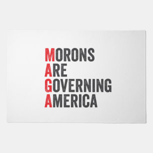 Morons Are Governing America 4th of July  Doormat