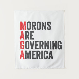 Morons Are Governing America 4th of July  Tapestry