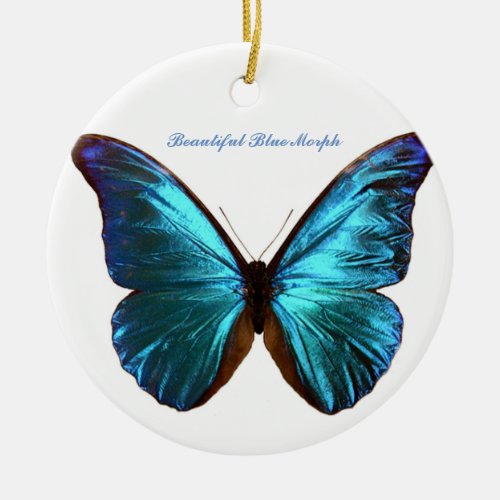 Morph butterfly ornament