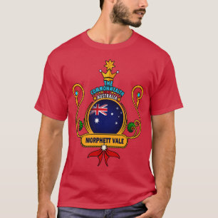 Morphett Vale suburb Pride Golden Australian Flag  T-Shirt
