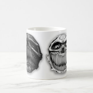 Morphing Happy Sad Skull Mug