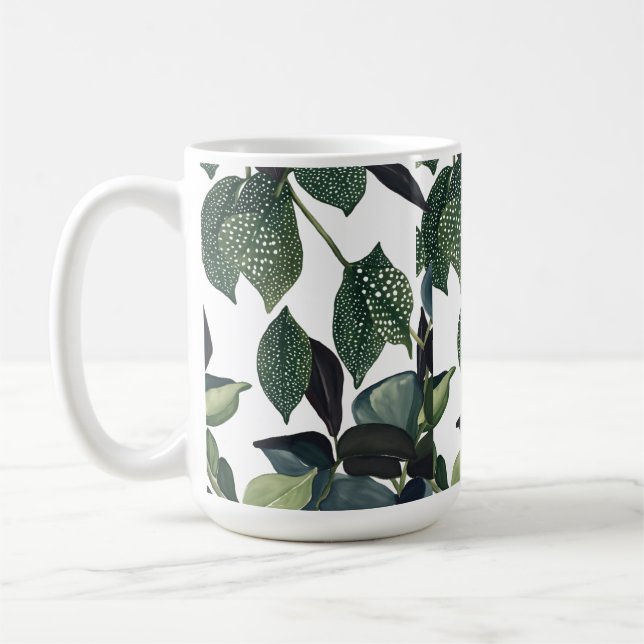 Morphing Mug 15 oz - Leaves & Nature Patterns (Left)