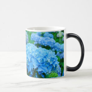 Morphing Mug Blue Hydrangeas Flowers Coffee Mug