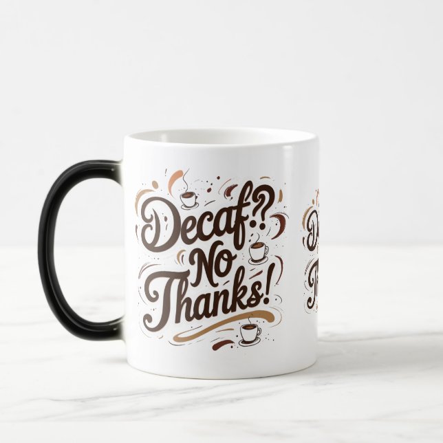 Morphing Mug | Heat-Activated Coffee Lover's Cup (Left)