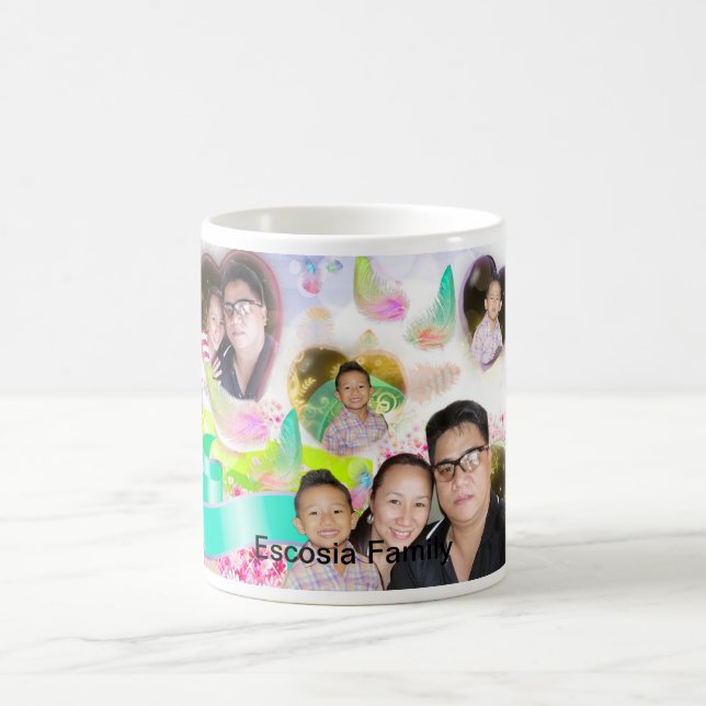 Morphing Mug is a unique designed personalize mug (Center)