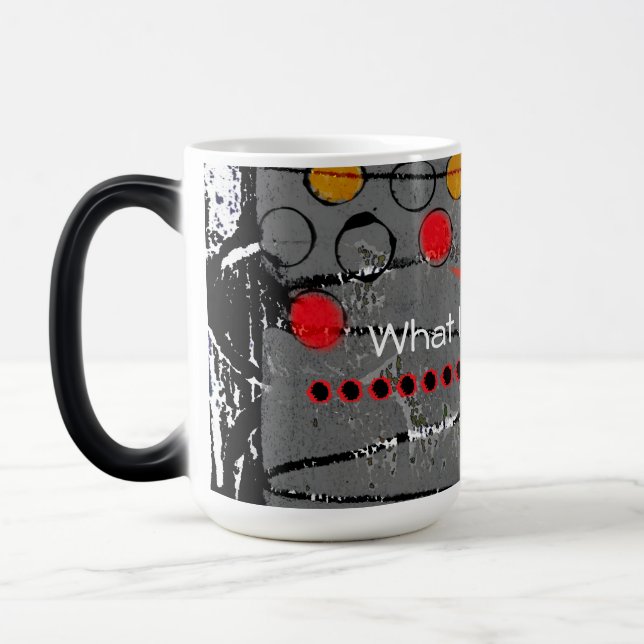 Morphing mugs with abstract designs (Left)