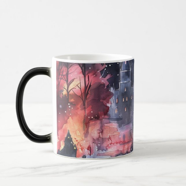 Morphing Watercolor Halloween Mug (Left)