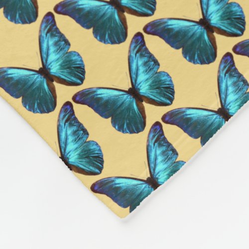 Morpho Blue Butterfly Blanket