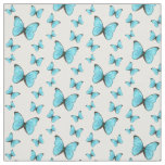 Morpho butterflies cartoon illustration  fabric