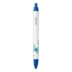 Morpho butterflies cartoon illustration pen