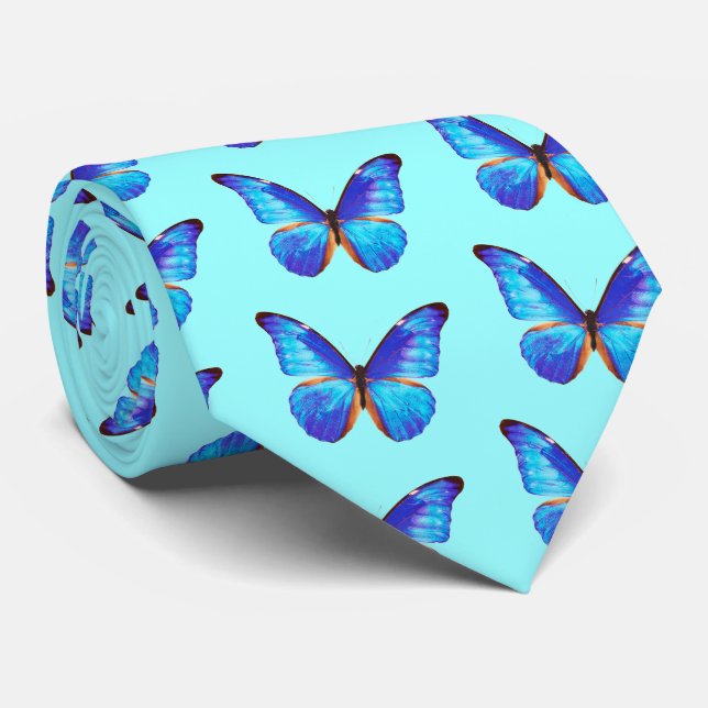 Morpho Butterfly ネクタイ Neck Tie (Rolled)