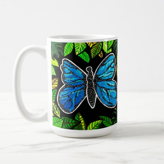 Morpho Butterfly coffee mug (Left)