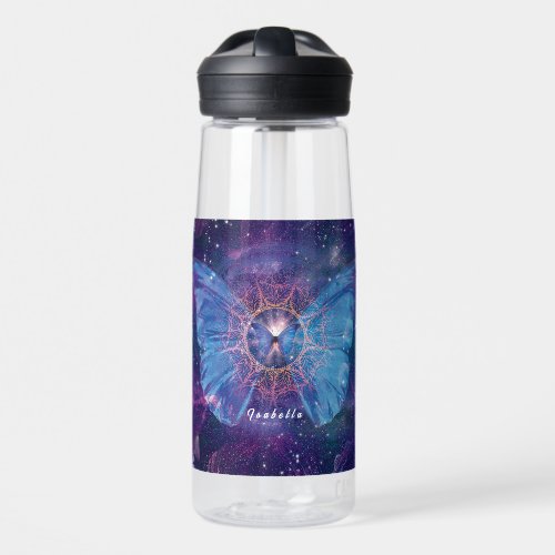 Morpho butterfly / Galaxy Mandala  Water Bottle