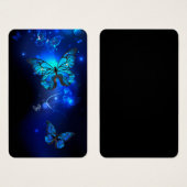 Morpho Butterfly in the Dark Background (Front & Back)