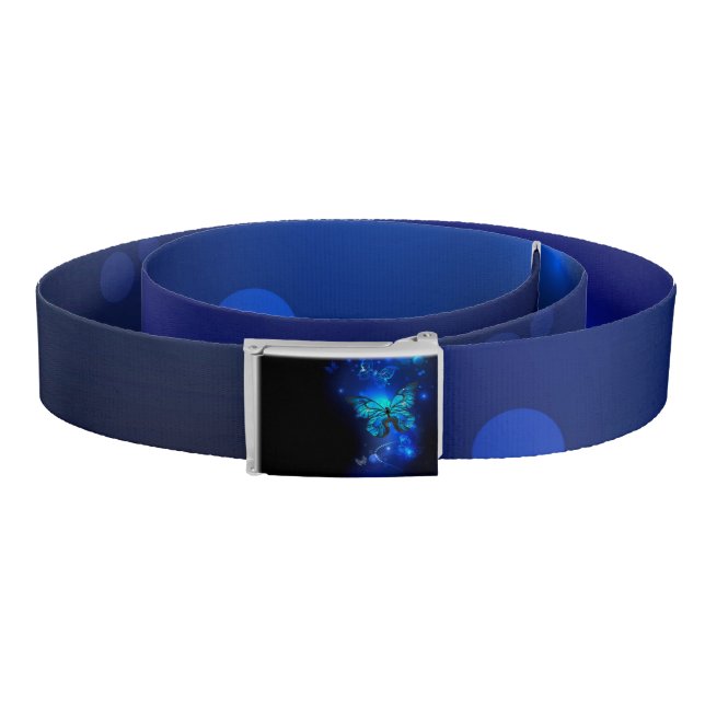 Morpho Butterfly in the Dark Background Belt (Coil)