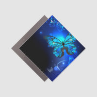 Morpho Butterfly in the Dark Background