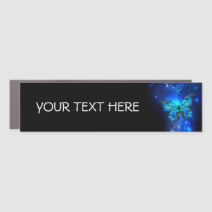 Morpho Butterfly in the Dark Background Car Magnet