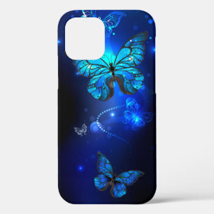 Morpho Butterfly in the Dark Background iPhone 12 Pro Case