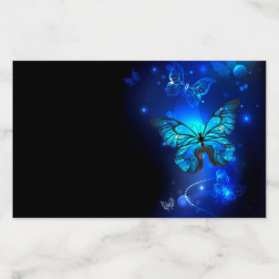Morpho Butterfly in the Dark Background Envelope Liner