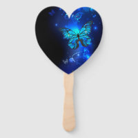 Morpho Butterfly in the Dark Background
