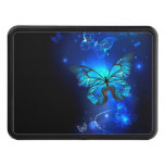 Morpho Butterfly In The Dark Background Hitch Cover at Zazzle