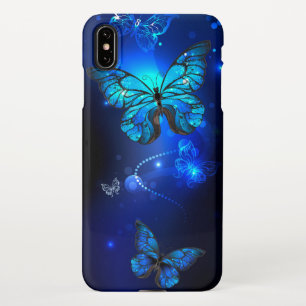Morpho Butterfly in the Dark Background iPhone XS Max Case