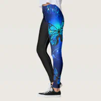 Blue Butterfly Leggings