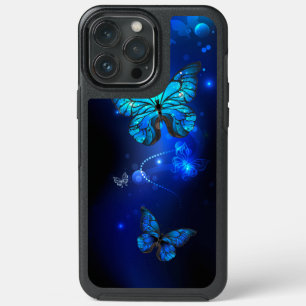 Morpho Butterfly in the Dark Background iPhone 13 Pro Max Case