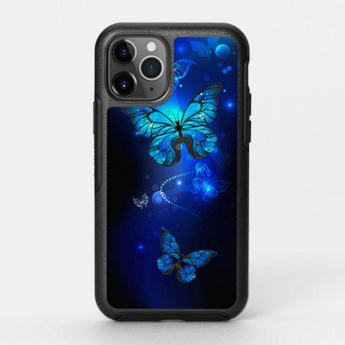 Morpho Butterfly in the Dark Background OtterBox Symmetry iPhone 11 Pro Case