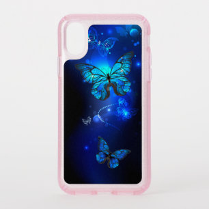 Morpho Butterfly in the Dark Background Speck iPhone XS Case