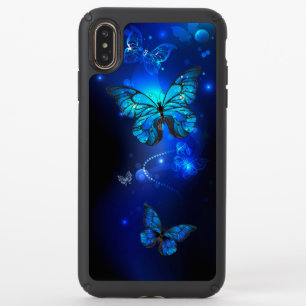 Morpho Butterfly in the Dark Background Speck iPhone XS Max Case