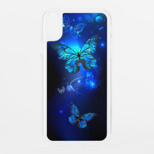 Morpho Butterfly in the Dark Background iPhone XR Case