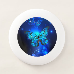 Morpho Butterfly in the Dark Background Wham-O Frisbee