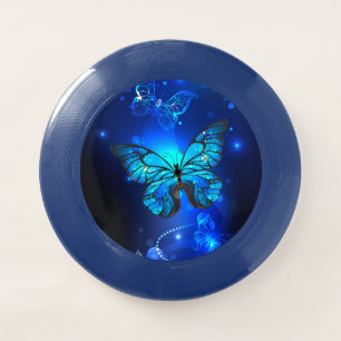 Morpho Butterfly in the Dark Background Wham-O Frisbee