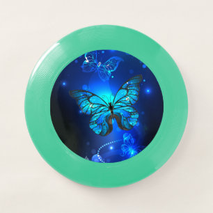 Morpho Butterfly in the Dark Background Wham-O Frisbee